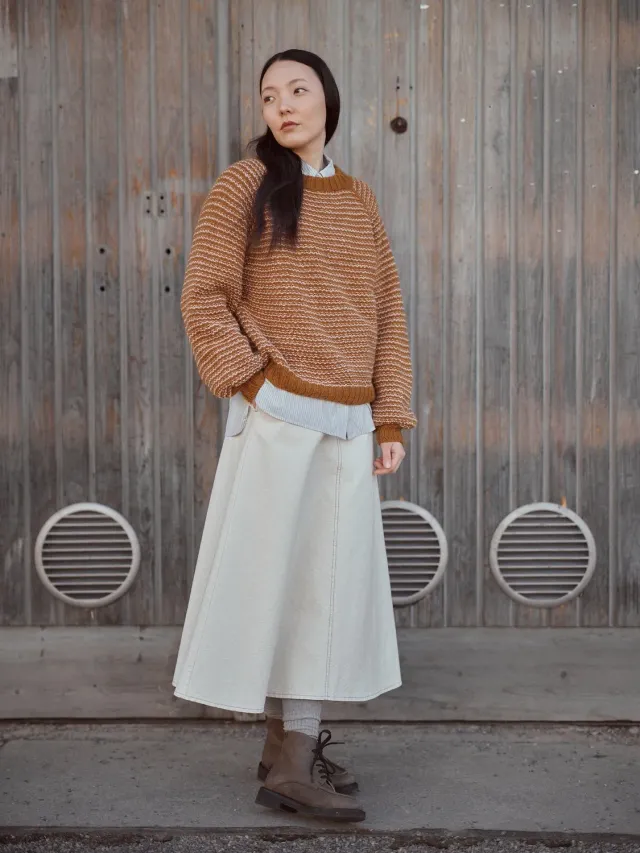 Laine Menamu Sweater strikkekit DK-garn uden opskrift