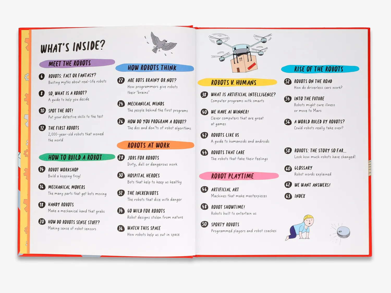 Brainiacs Book of Robots and AI læsebog – robotter