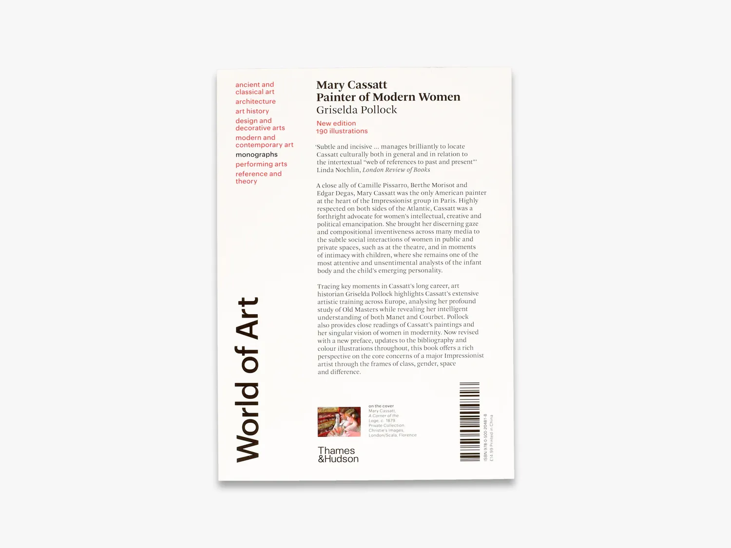 Thames & Hudson Mary Cassatt World of Art bog