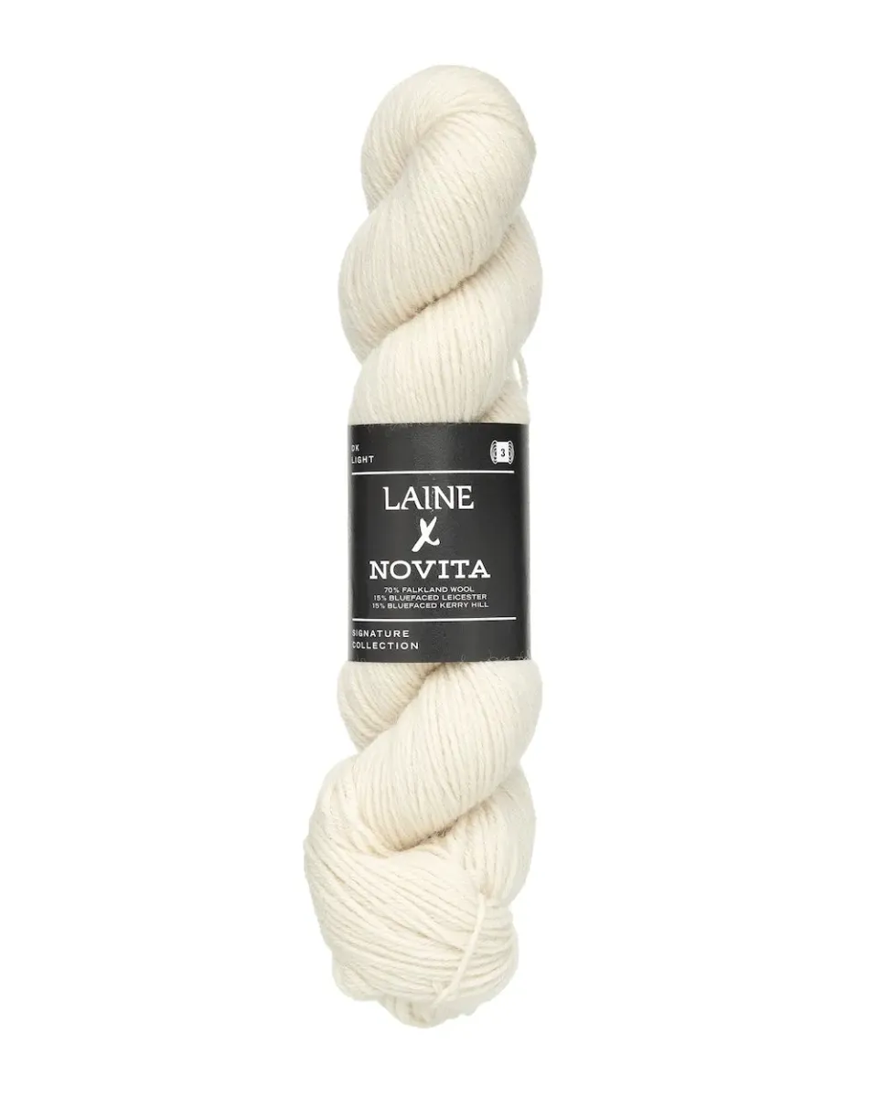Laine x Novita DK strikkegarn Cloudy Cotton 100 g uld