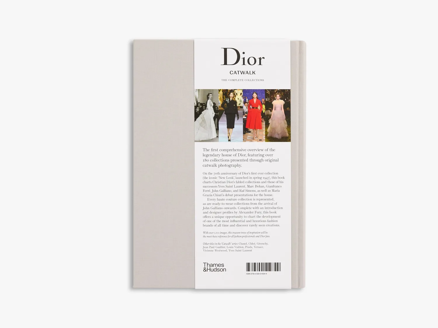 Thames & Hudson Dior Catwalk bog indbundet haute couture