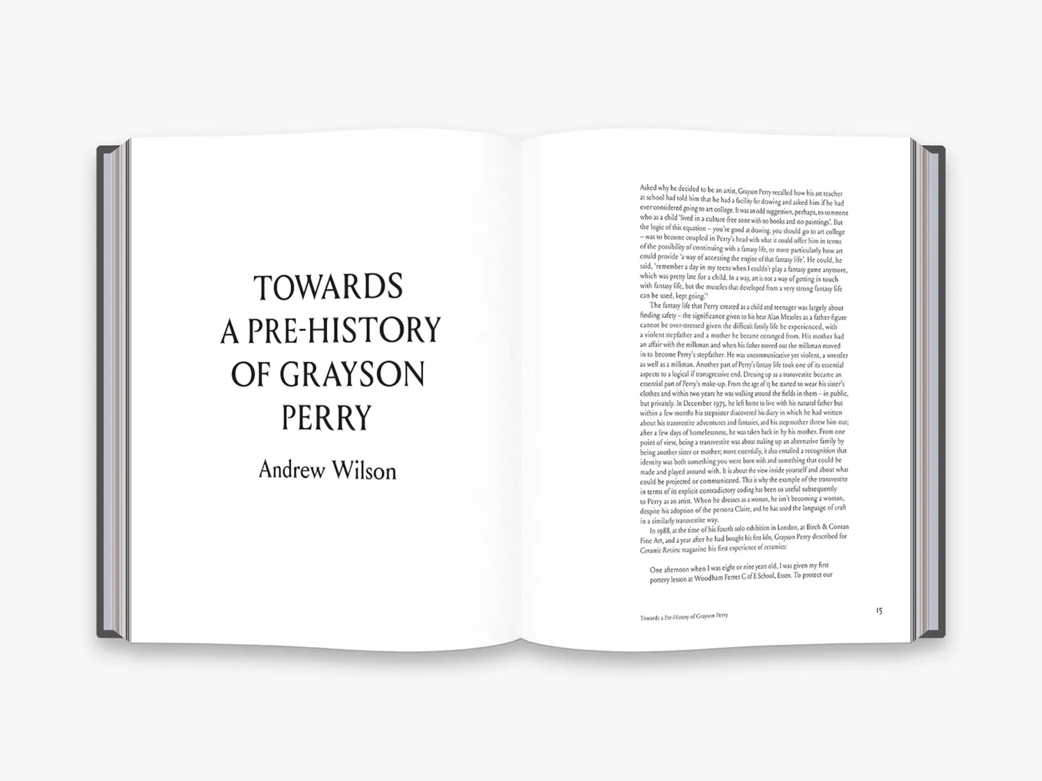 Thames & Hudson Grayson Perry Pre-Therapy Years bog
