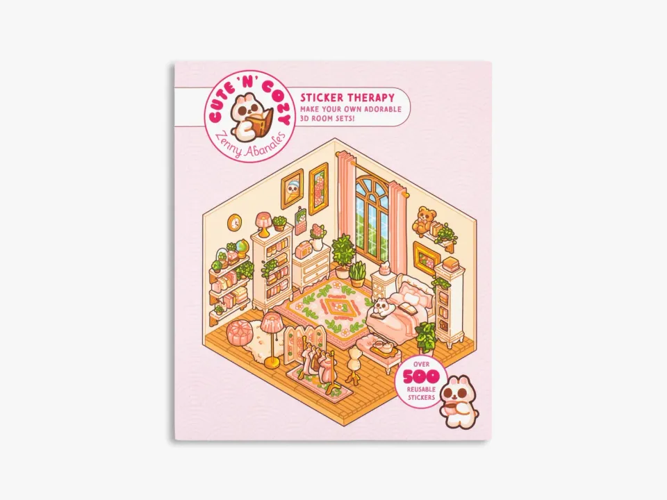 Thames & Hudson Cute n Cozy Sticker Therapy aktivitetsbog