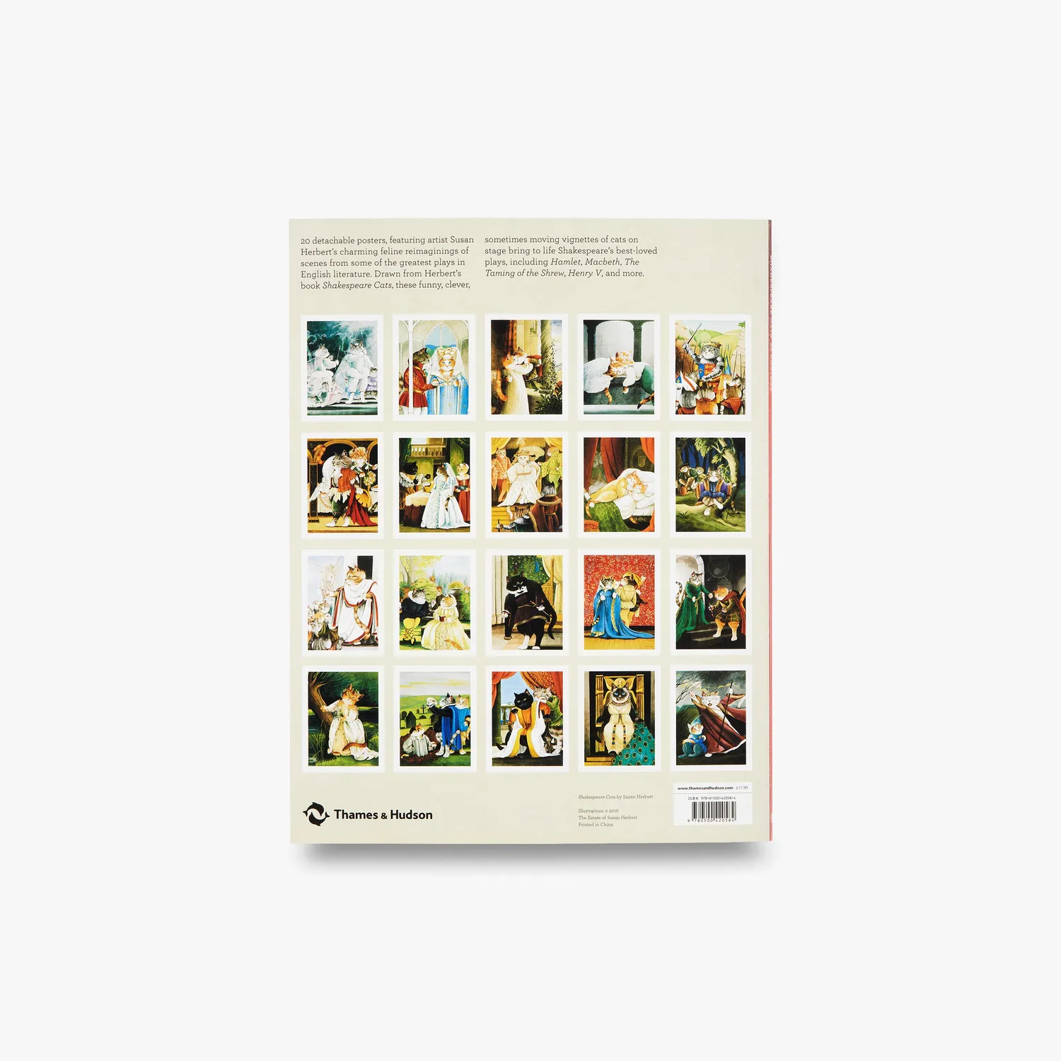 Thames & Hudson Shakespeare Cats plakatbog 20 plakater