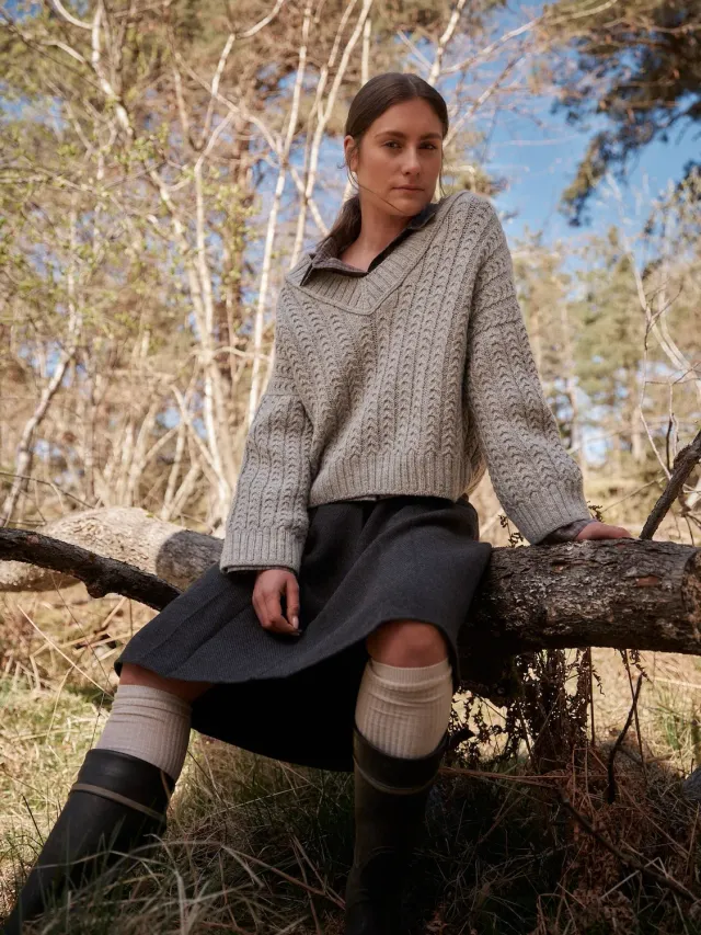 Laine Cadence Sweater strikkesæt DK-garn uden opskrift
