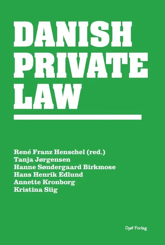 Nyt Juridisk Forlag Danish Private Law papirbog – kontraktret