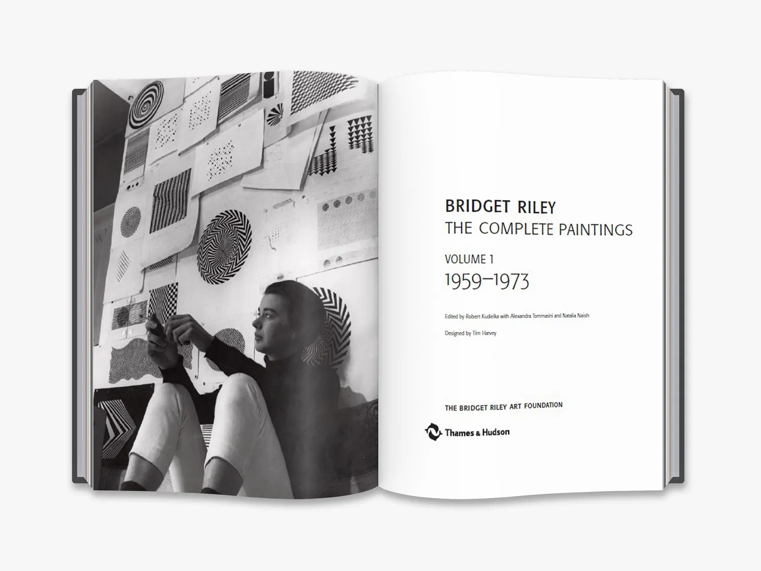 Thames & Hudson Bridget Riley Complete Paintings kunstbog illustreret
