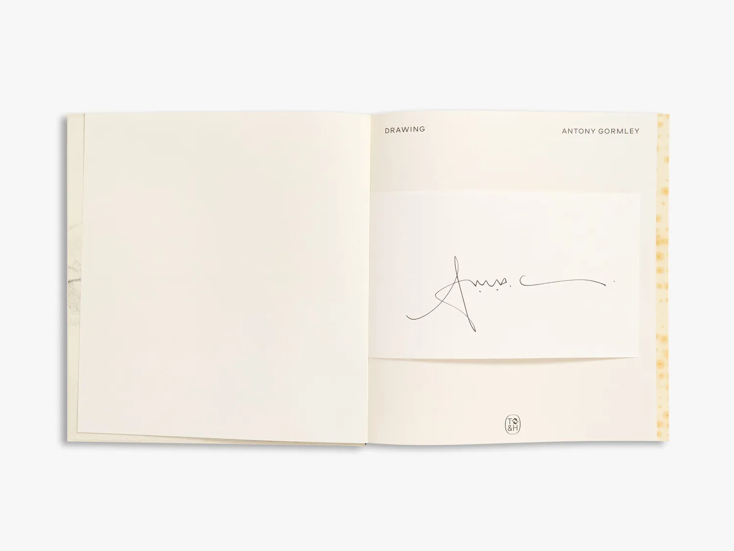 Thames & Hudson Drawing Antony Gormley signeret bog