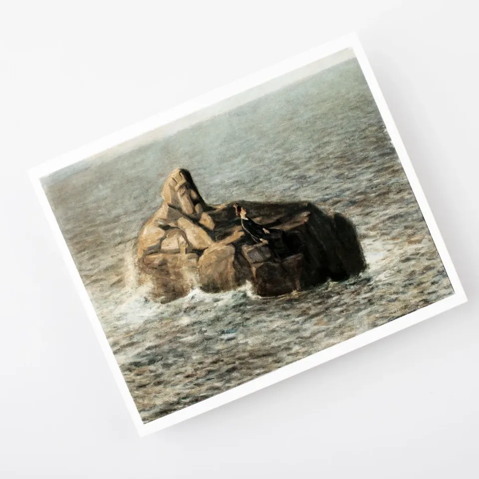 Museum Jorn Johannes Holbek Forstening postkort Latterkonciliet