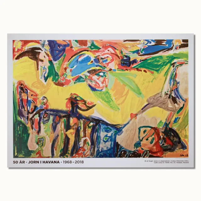 Museum Jorn Asger Jorn i Havana plakat 70 x 50 cm