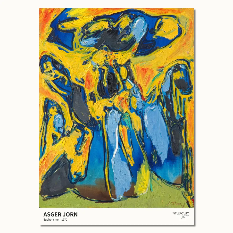 Museum Jorn Euphorisme plakat 50x70 cm Asger Jorn