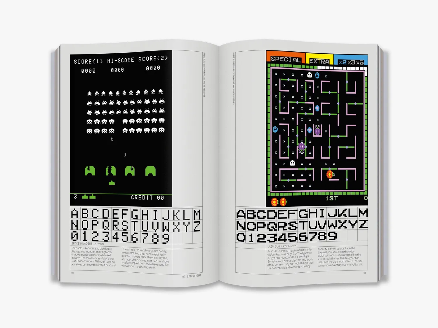 Thames & Hudson Arcade Game Typography typografibog pixel