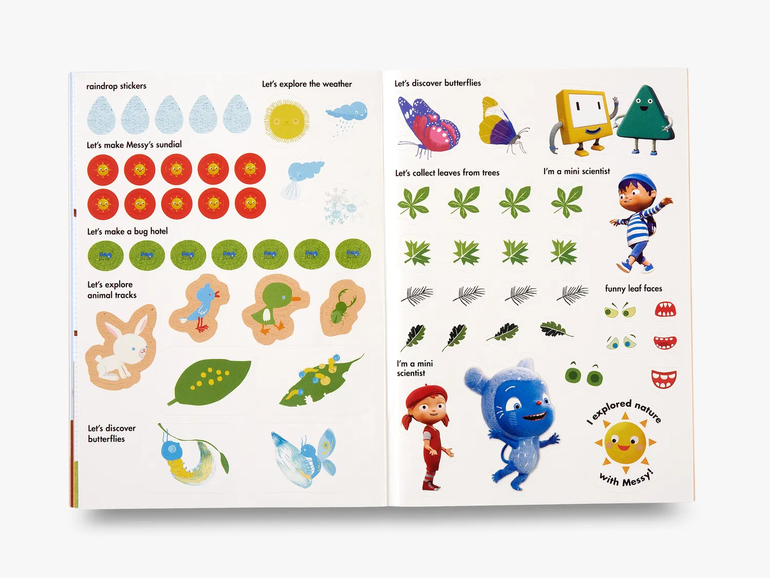 Thames & Hudson Let's Explore with Messy aktivitetsbog OKIDO