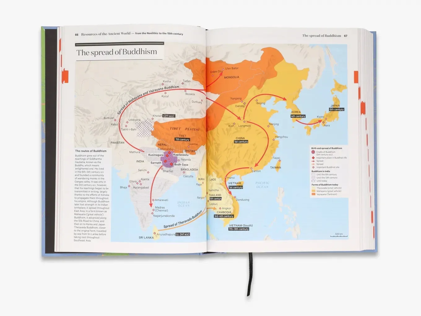 Thames & Hudson A History of the World in 500 Maps fagbog kort
