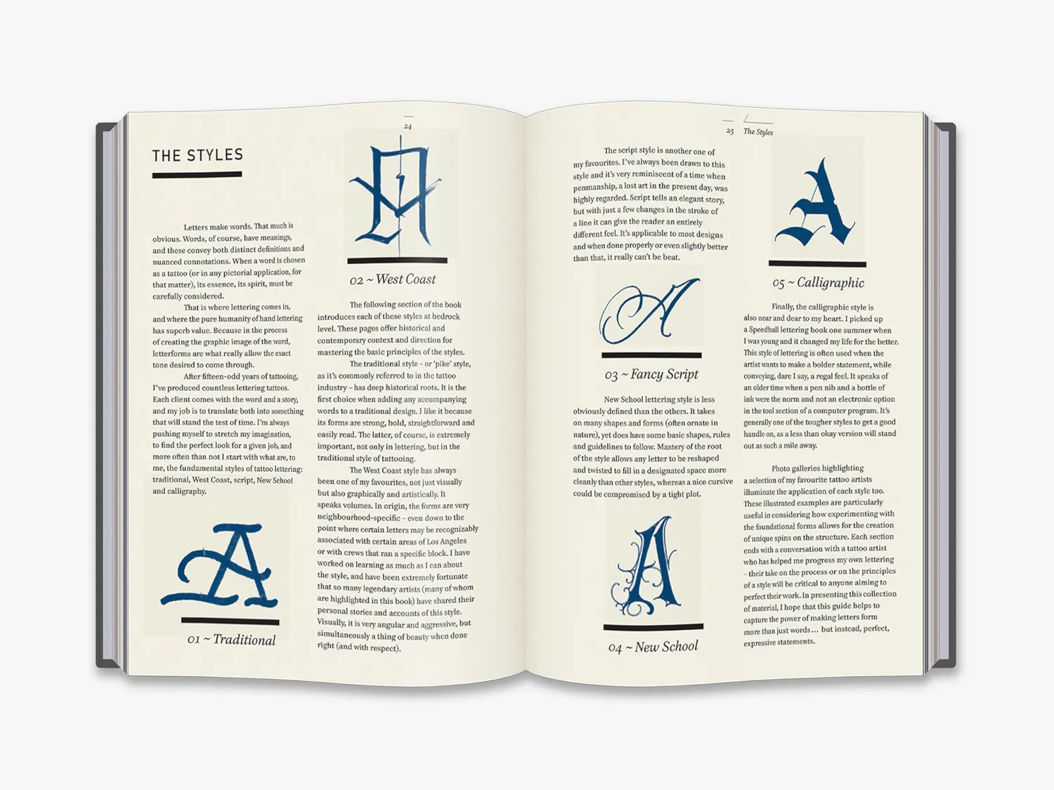 Thames & Hudson Graphic Art Tattoo Lettering bog skrift