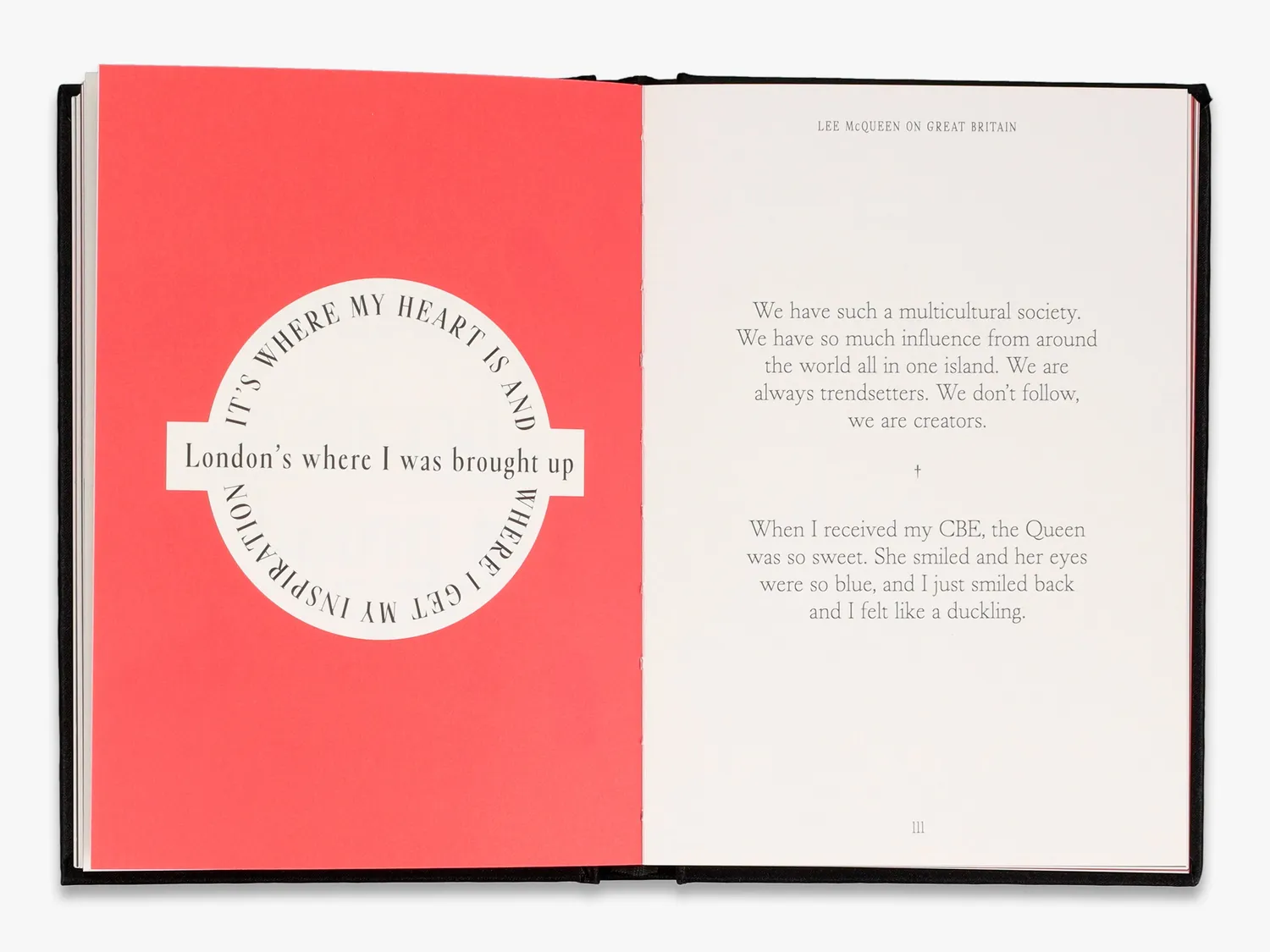The World According to Lee McQueen modebog citater
