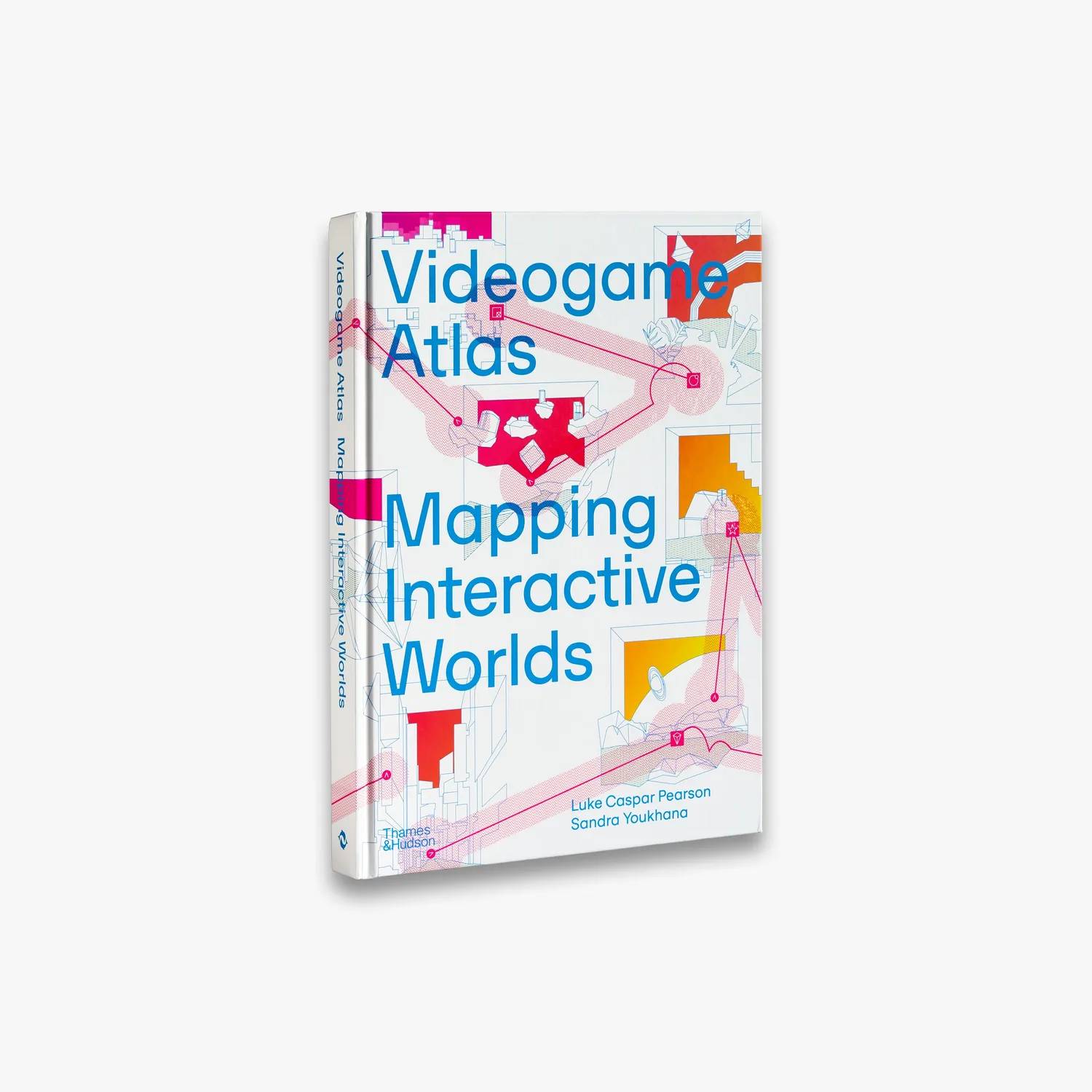 Thames & Hudson Videogame Atlas illustreret bog neonlys