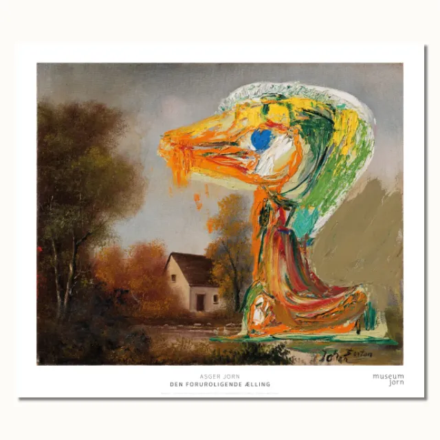 Museum Jorn Asger Jorn Den Foruroligende Ælling plakat 68x78
