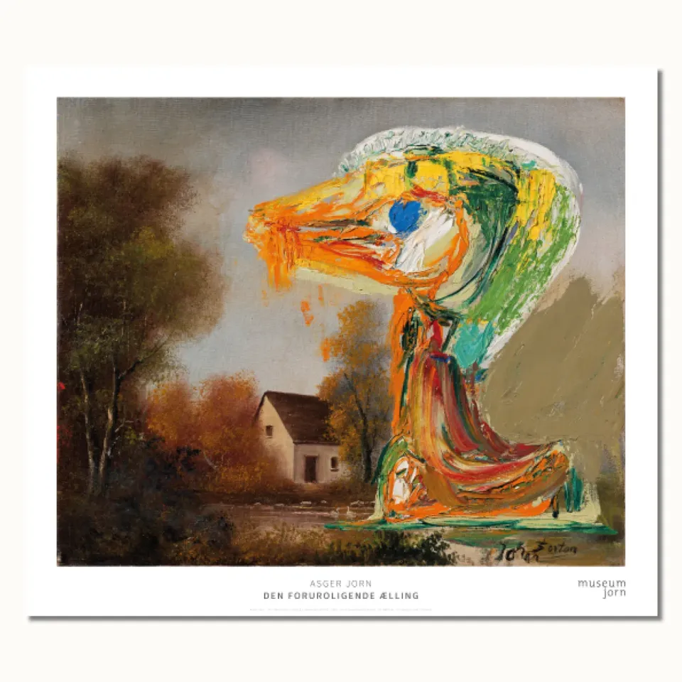 Museum Jorn Asger Jorn Den Foruroligende Ælling plakat 68x78