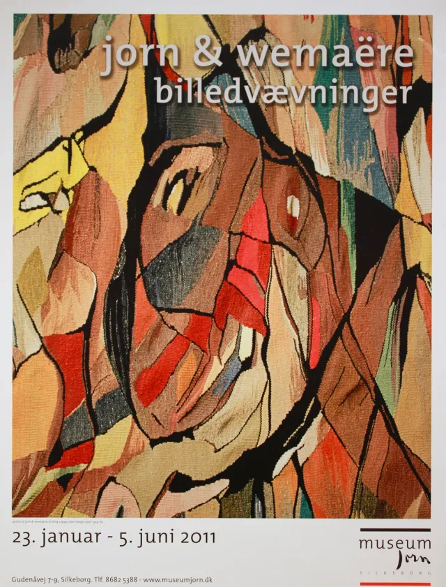 Museum Jorn Jorn Wemaère Billedvævninger plakat 95x65 cm