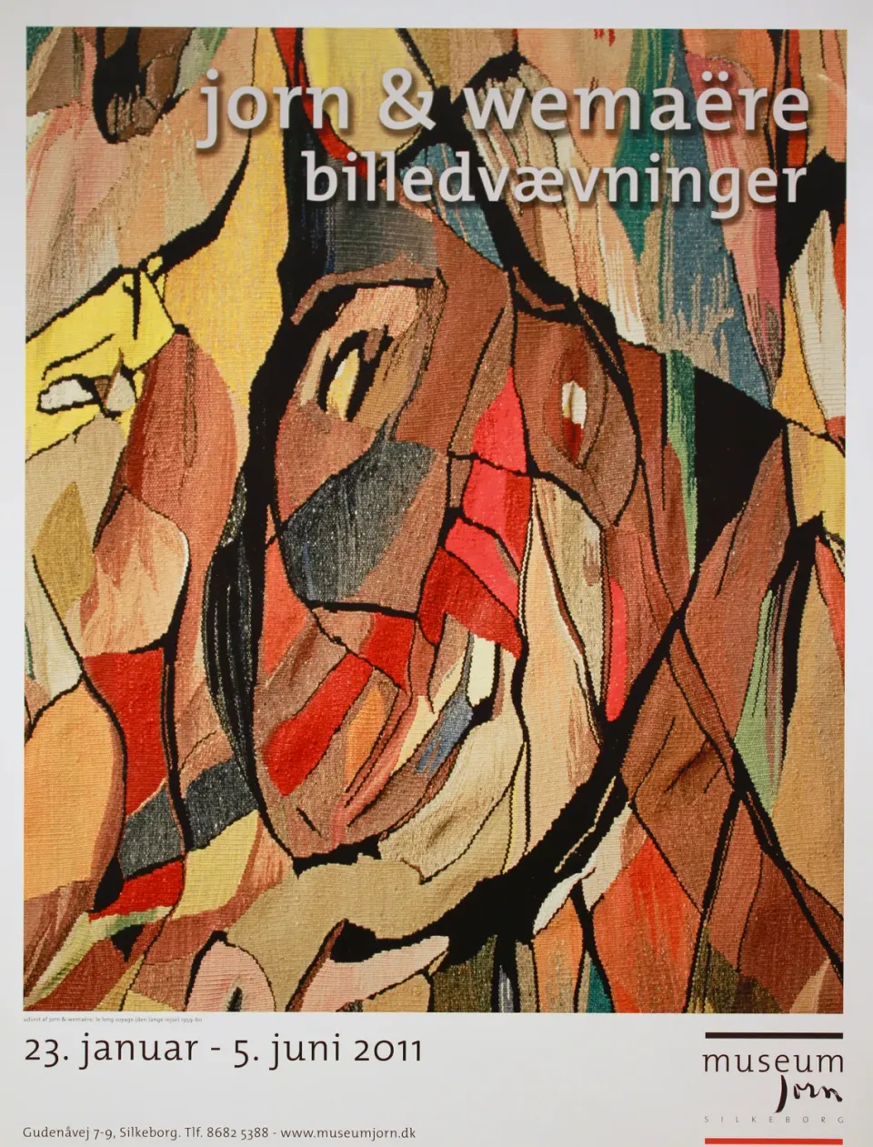 Museum Jorn Jorn Wemaère Billedvævninger plakat 95x65 cm