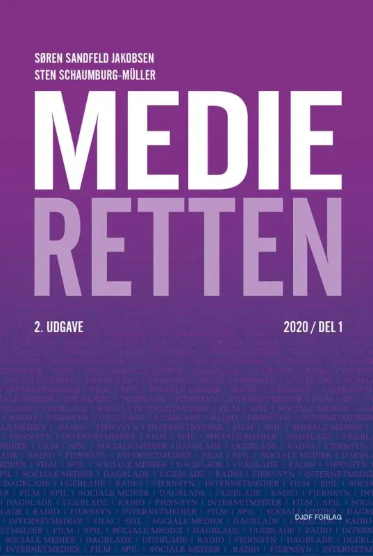 Nyt Juridisk Forlag Medieretten fagbog papirbog medieret