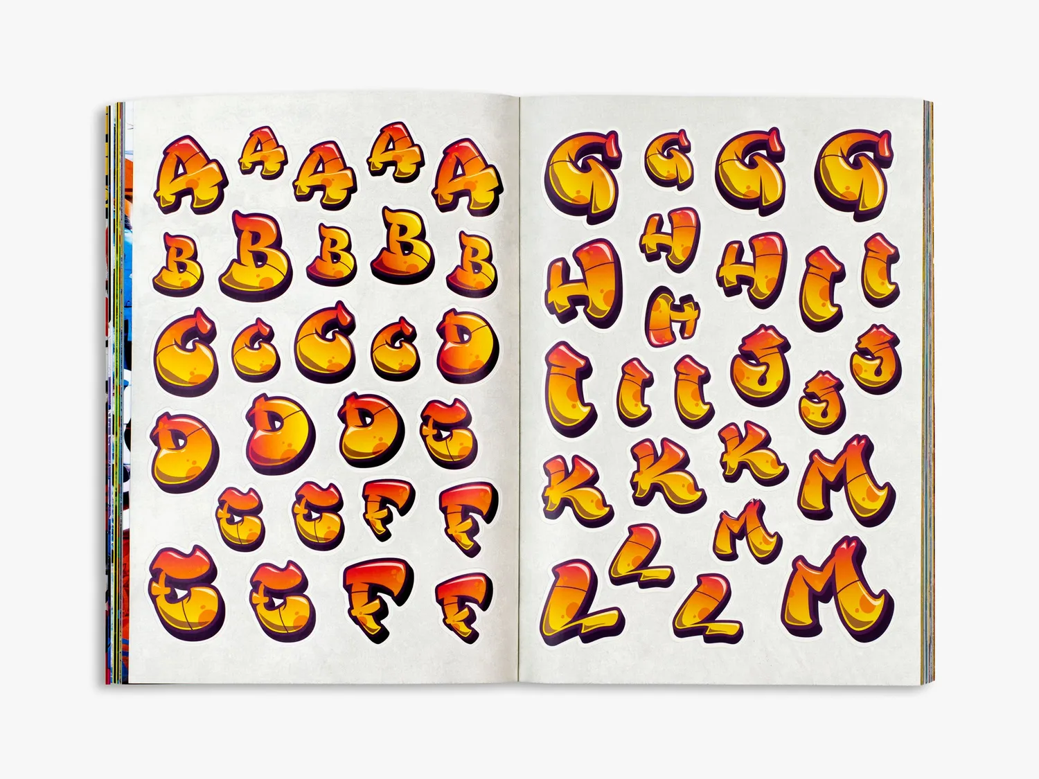 Thames & Hudson Graffiti Alphabet klistermærkebog