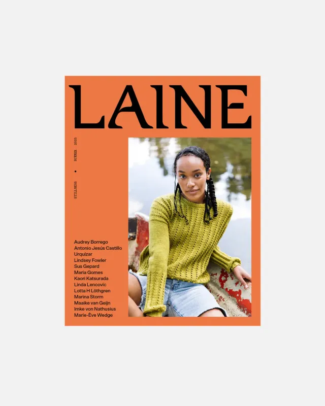 Laine Magazine 25 Stillness strikkeblad engelsk sommer