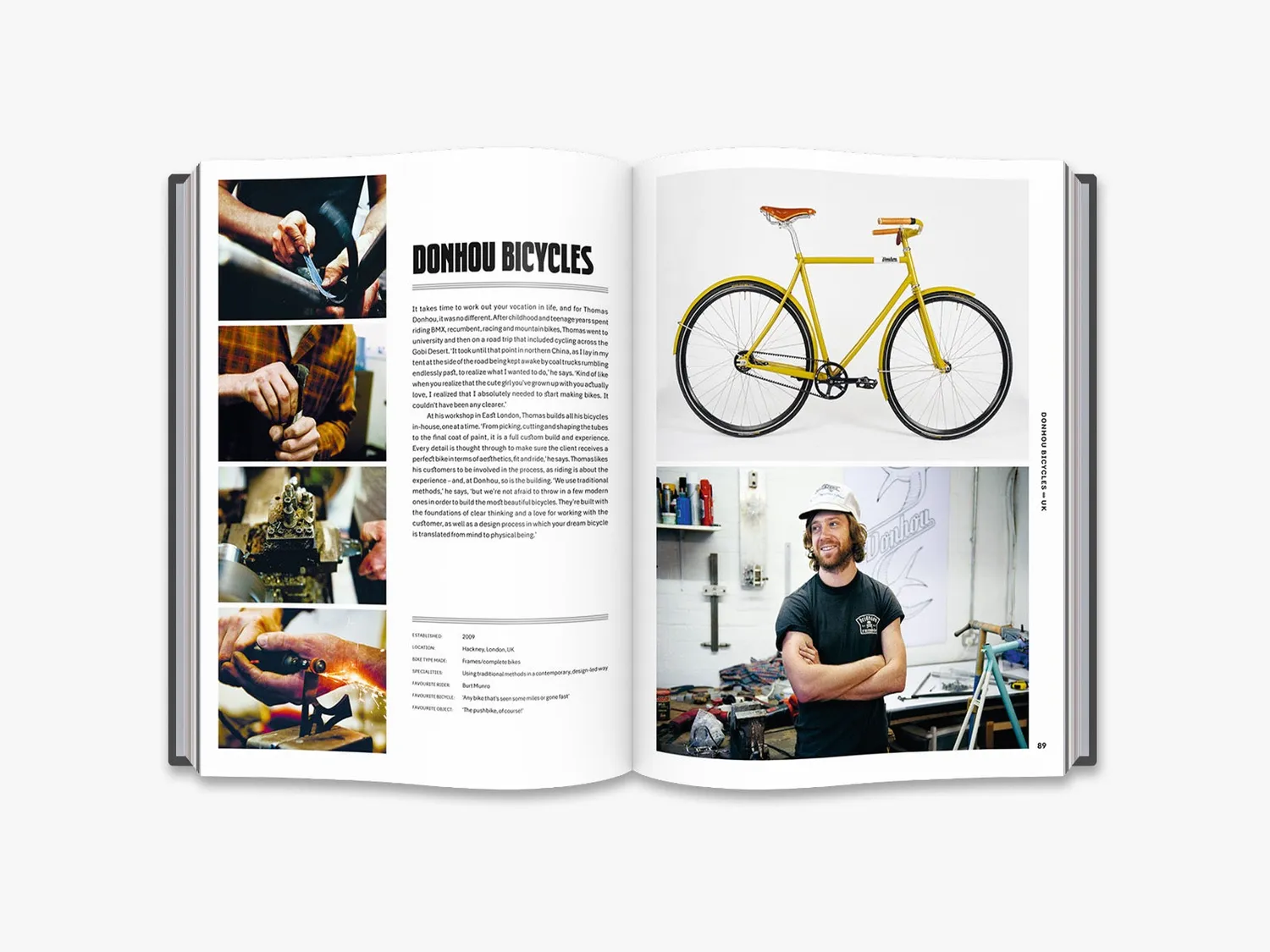 Thames & Hudson The Bicycle Artisans bog cykelbog illustreret