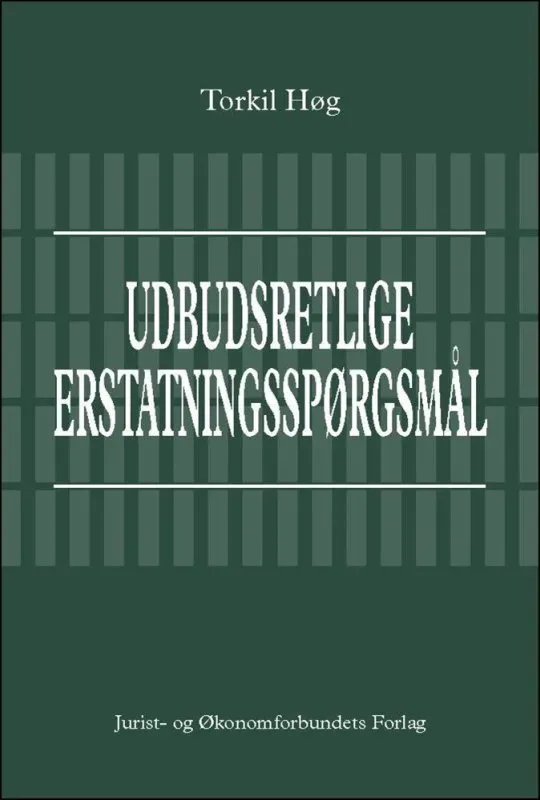 Nyt Juridisk Forlag Udbudsretlige erstatningsspørgsmål e-bog