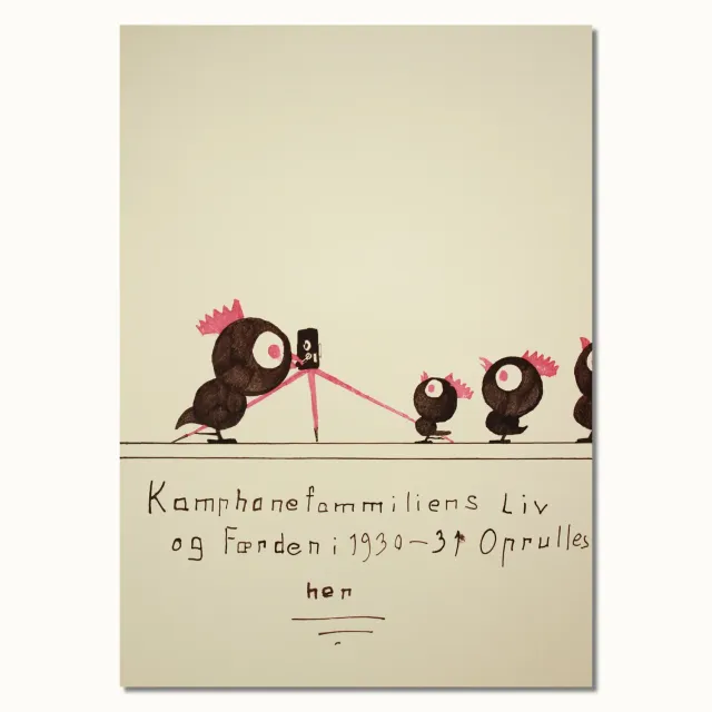 Museum Jorn Asger Jorn Spejderplakat plakat 84x60