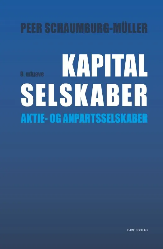 Nyt Juridisk Forlag Kapitalselskaber fagbog papirbog selskabsret