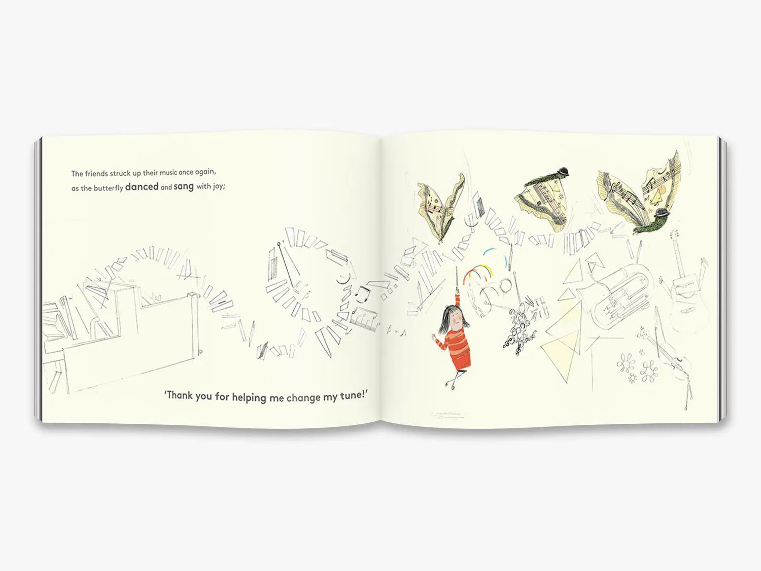 Thames & Hudson The Cranky Caterpillar billedbog musik