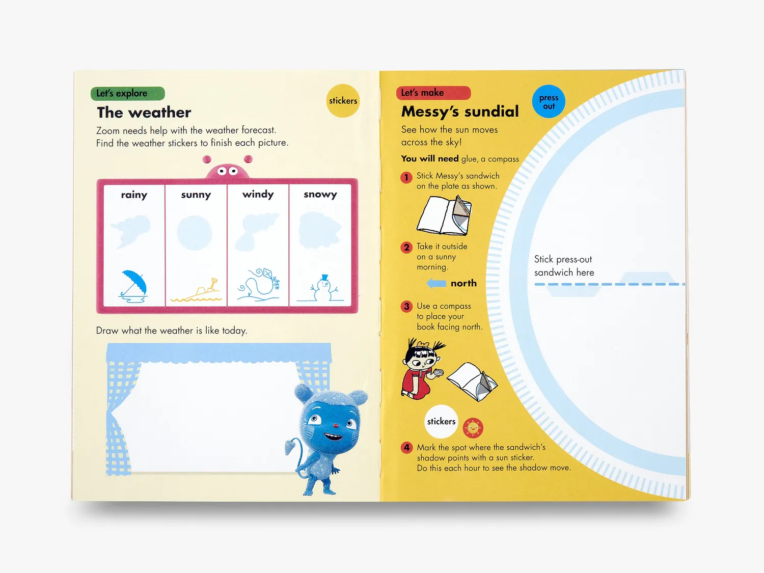 Thames & Hudson Let's Explore with Messy aktivitetsbog OKIDO