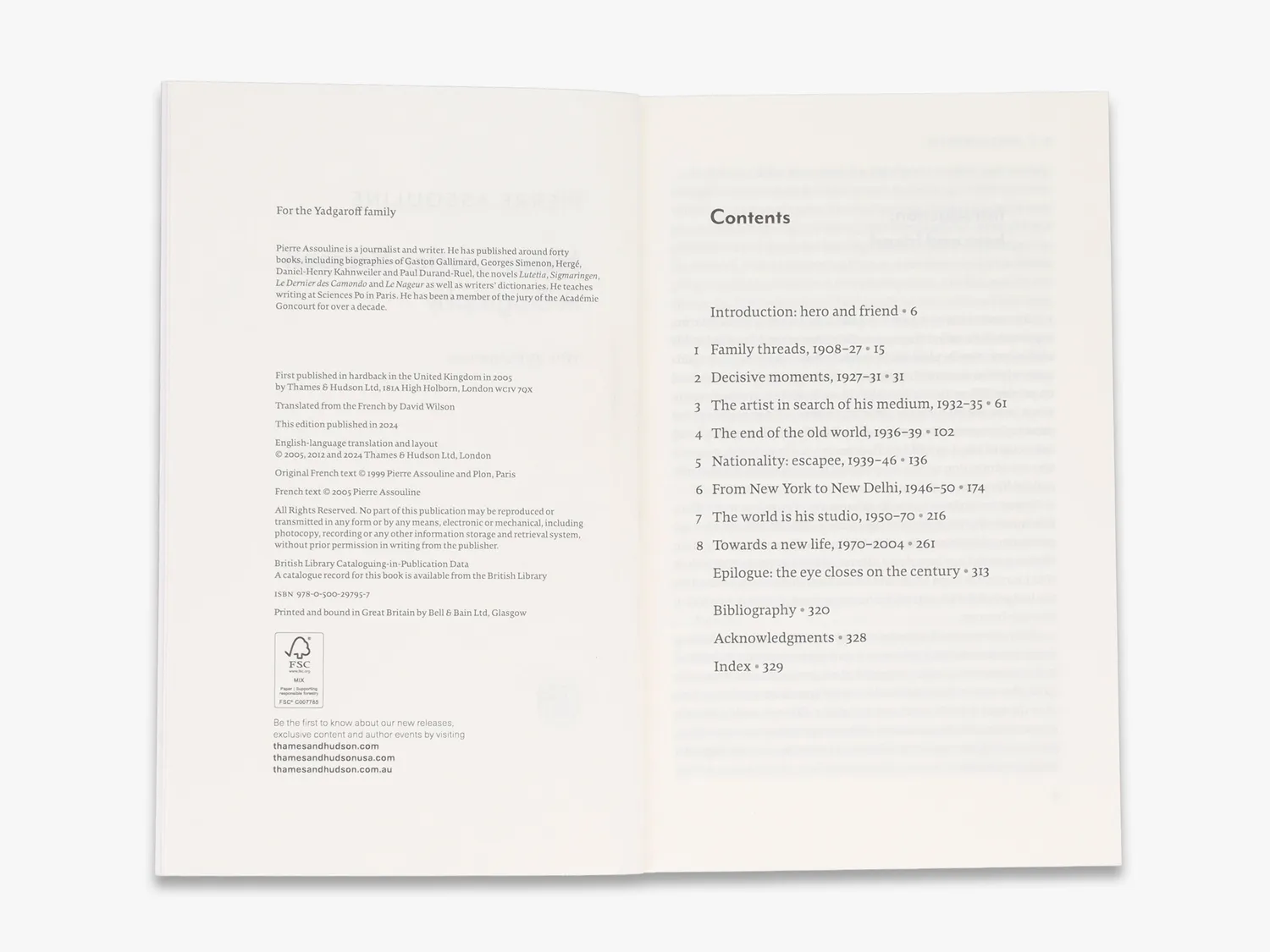 Thames & Hudson Henri Cartier-Bresson fotobog biografi
