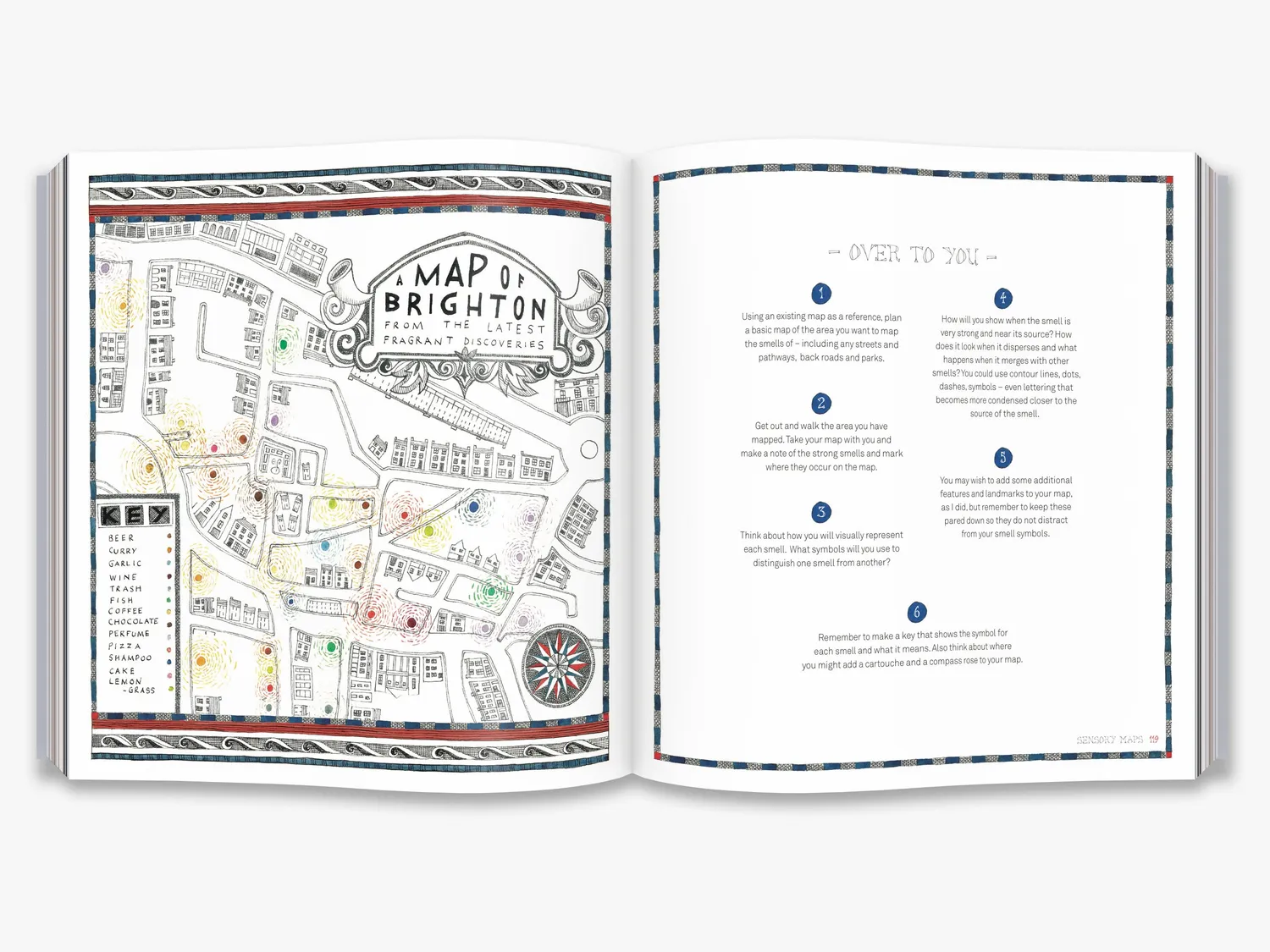 Thames & Hudson Hand-Drawn Maps bog med skabeloner