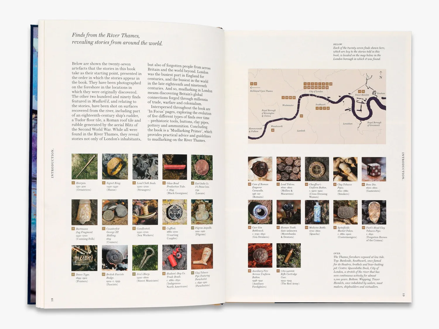 Thames & Hudson Mudlark'd bog om fund fra Themsen