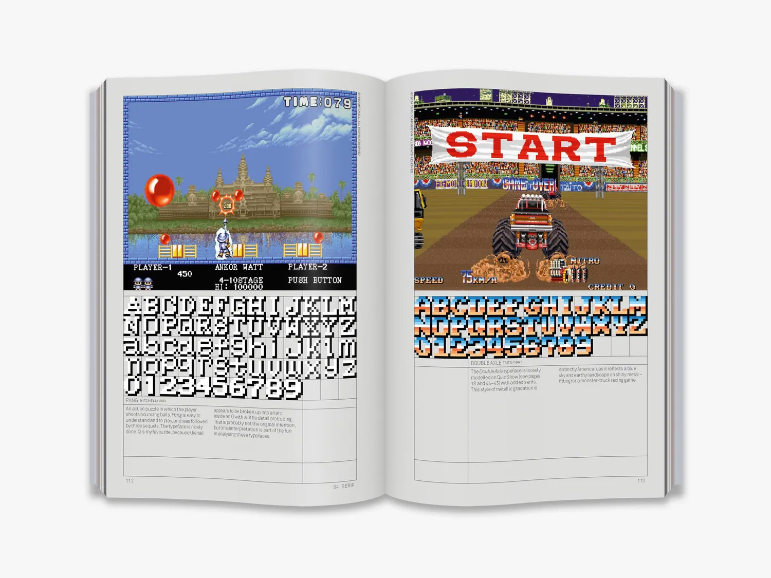 Thames & Hudson Arcade Game Typography typografibog pixel