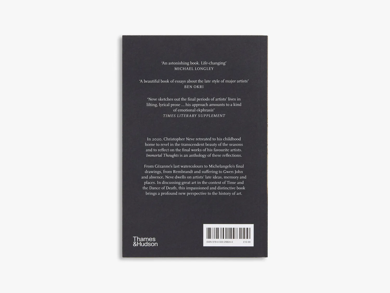 Thames & Hudson Immortal Thoughts bog – kunst og erindring
