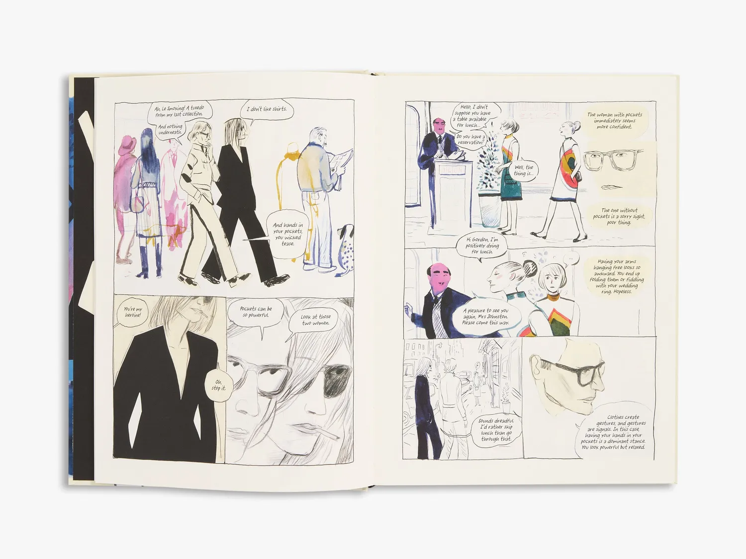 Thames & Hudson Yves Saint Laurent Le Smoking tegneserie