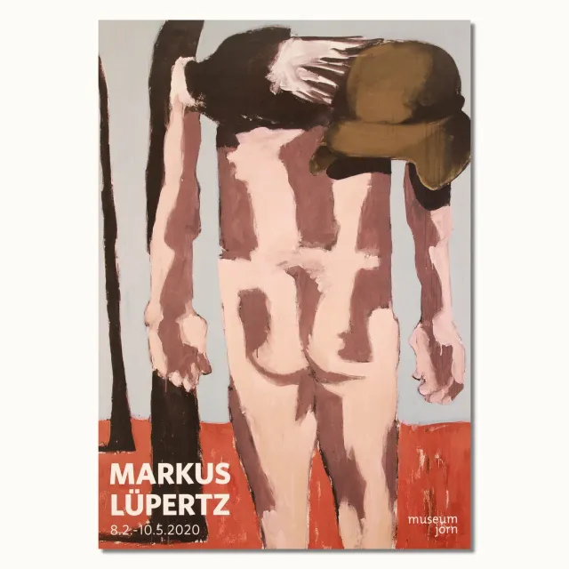 Museum Jorn Markus Lüpertz Rückenakt plakat 70x100 cm