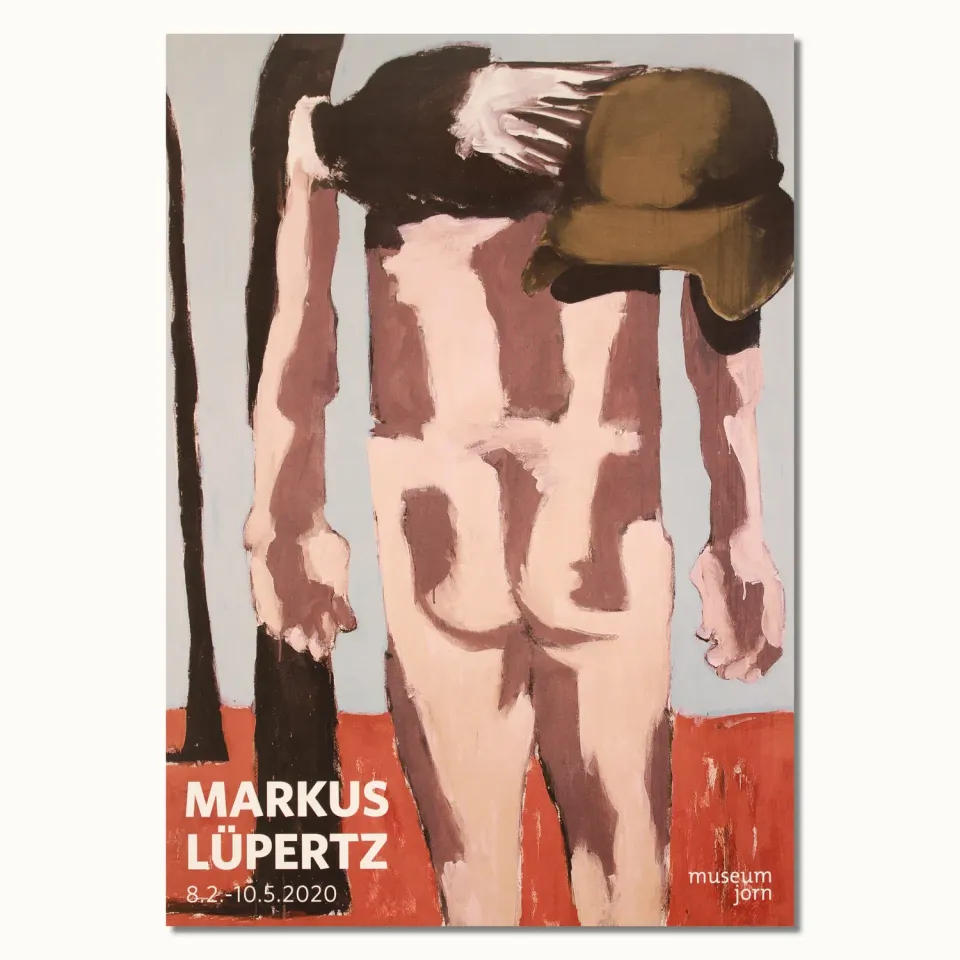 Museum Jorn Markus Lüpertz Rückenakt plakat 70x100 cm