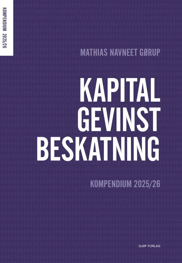 Nyt Juridisk Forlag Kapitalgevinstbeskatning papirbog kompendium
