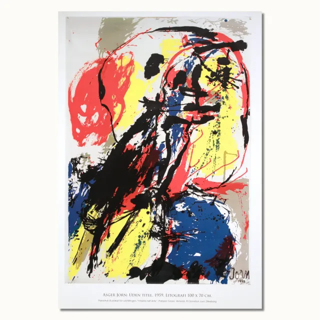 Museum Jorn Asger Jorn litografi plakat 100x70 cm