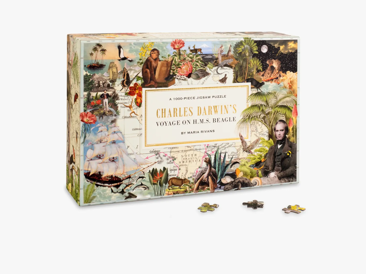 Thames & Hudson Charles Darwin's Voyage puslespil 1000 brikker