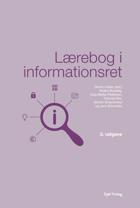 Nyt Juridisk Forlag Lærebog i informationsret papirbog