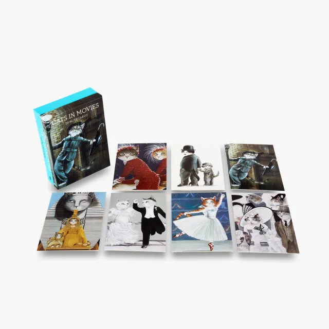 Thames & Hudson Cats in Movies brevkort 20 stk