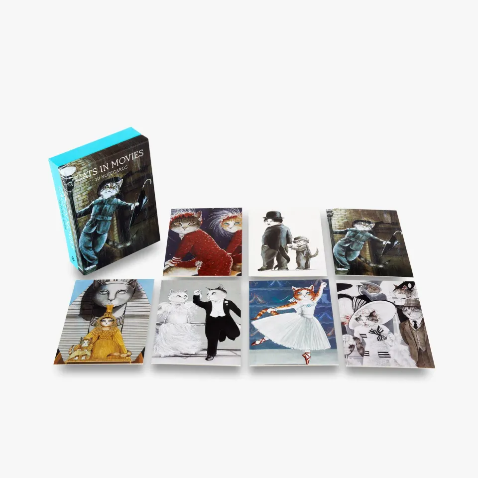 Thames & Hudson Cats in Movies brevkort 20 stk