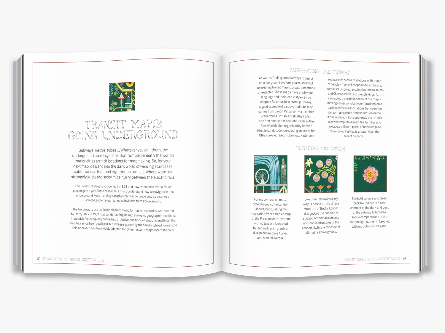 Thames & Hudson Hand-Drawn Maps bog med skabeloner