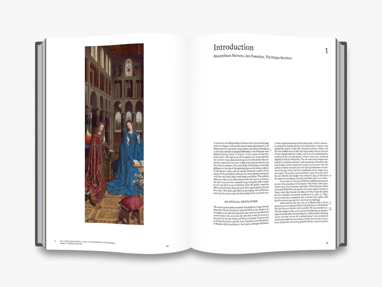 Thames & Hudson Van Eyck bog illustreret udstillingskatalog